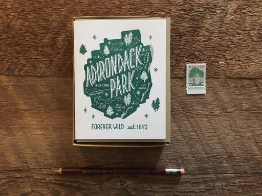 Adirondack Park Greeting Card - Boxed Set Of 6