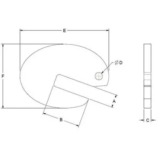 M&w Pipe Lifting Hook - Sold In Pairs - 8000 Lb. Capacity