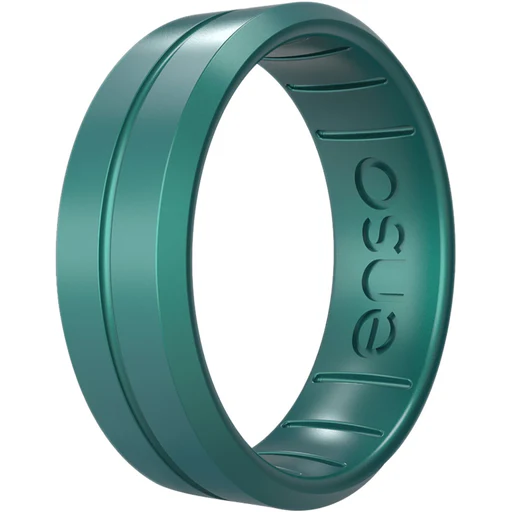 Enso Rings Contour Elements Series Silicone Ring - Classic - Peacock Quartz/10