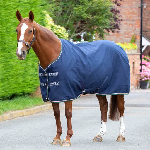Shires Tempest Original Stable Sheet - Marine Check/4'9