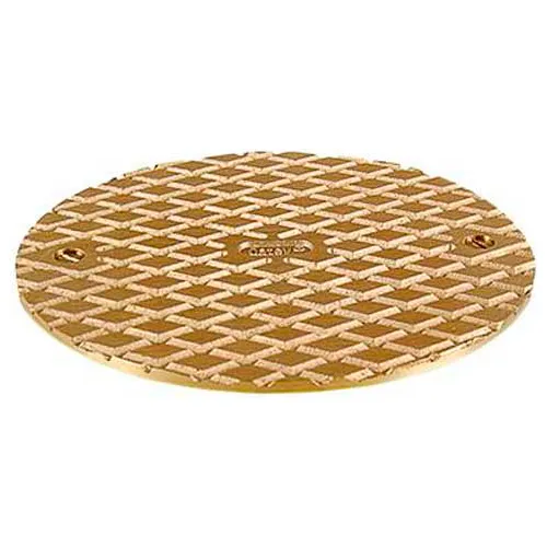Oatey 81120 6" Round Cover, Brass