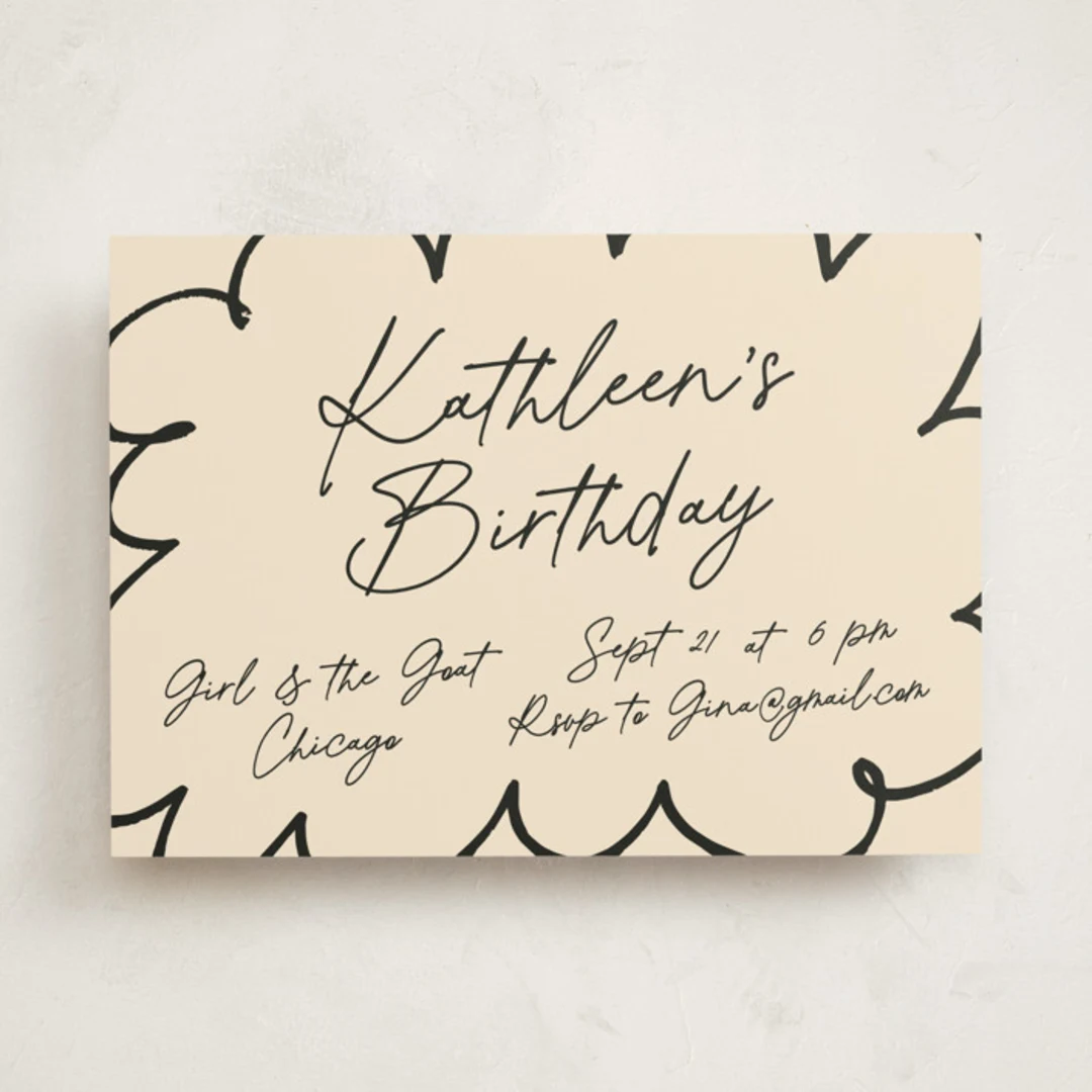 Casual Bloom Party Invitations