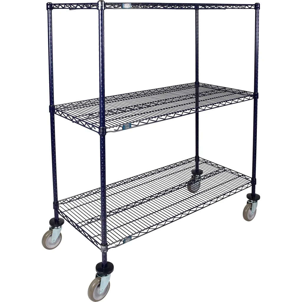 Nexel 3 Shelf Truck Nexelon 54"w X 18"d X 69"h Polyurethane Swivel Casters