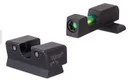Trijicon 601114 Di Night Sight Set Sig P-series W/#6 Front & #8 Rear Sights Tritium/fiber Optic Green Front, Green Rear Black Frame