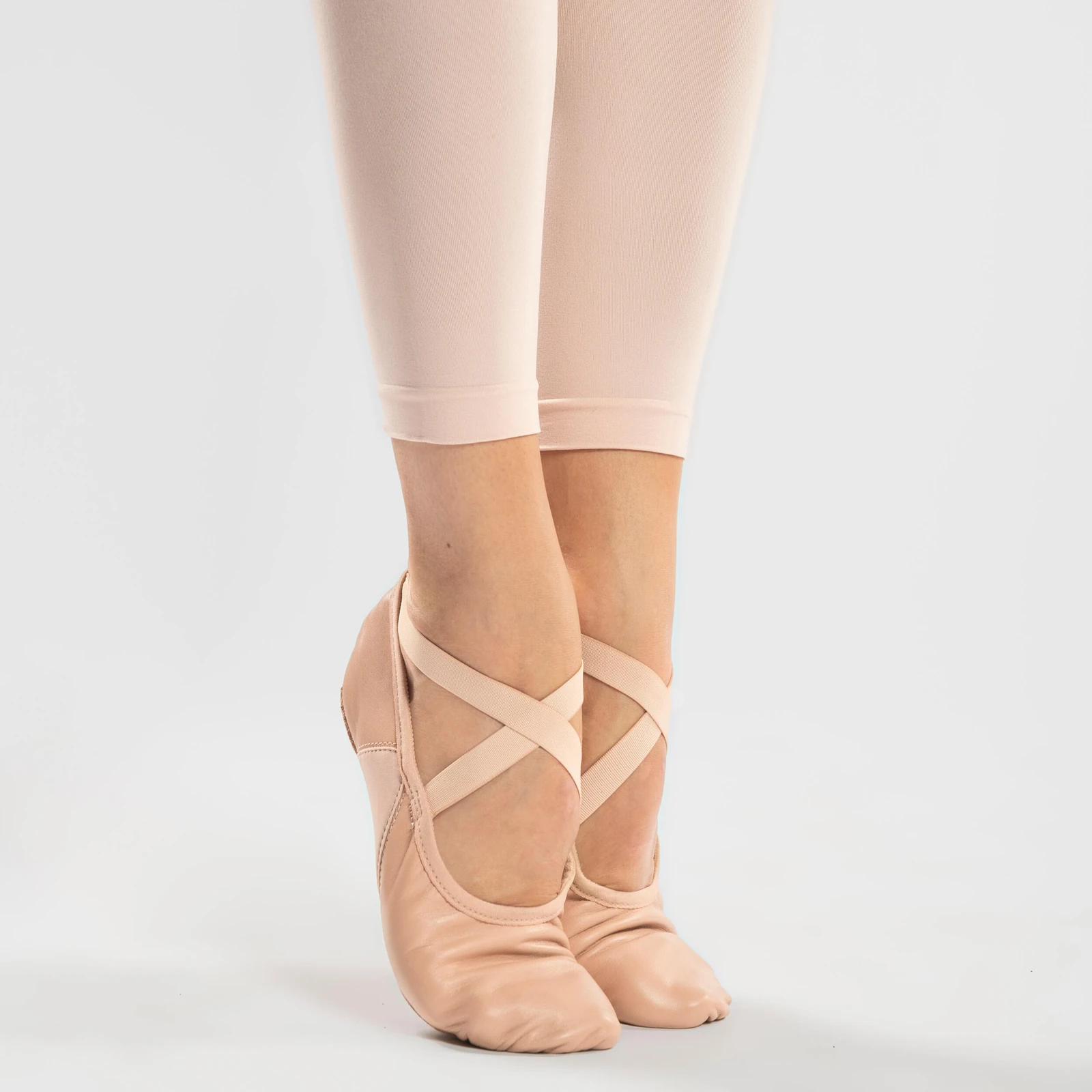Leather Split-sole Demi-pointe Shoes Sizes 9.5c - 8