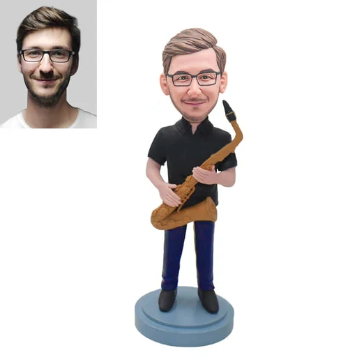 Saxophonist Custom Bobblehead - 20cm(about 8in)