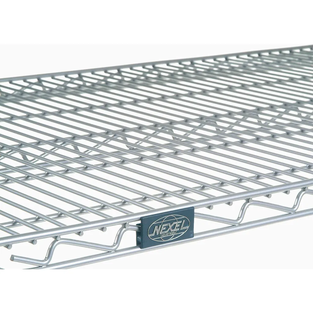 Nexel 4 Shelf Truck Chrome 48"w X 24"d X 81"h Rubber Plate Casters 2 Rigid 2 Swivel