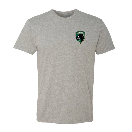 Jaguars Unisex Blended Custom T-shirt Printed - Dark Heather Grey Crest/s