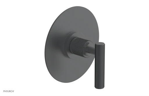 Dustrie - Thermostatic Shower Trim - Lever Handle - Grooved 4-627 - Gun Metal