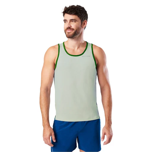 Nathan Sprinter Regular Fit Scoop Neck Tank - Sage Green