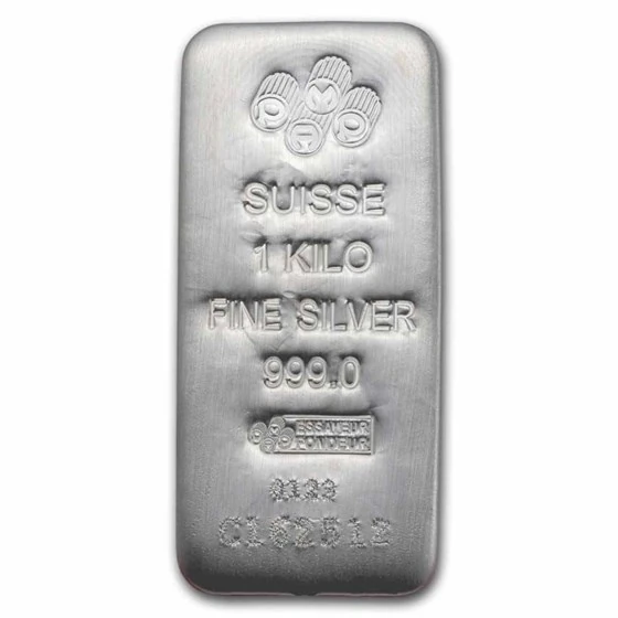 1 Kilo Silver Bar - Pamp Suisse (serialized)